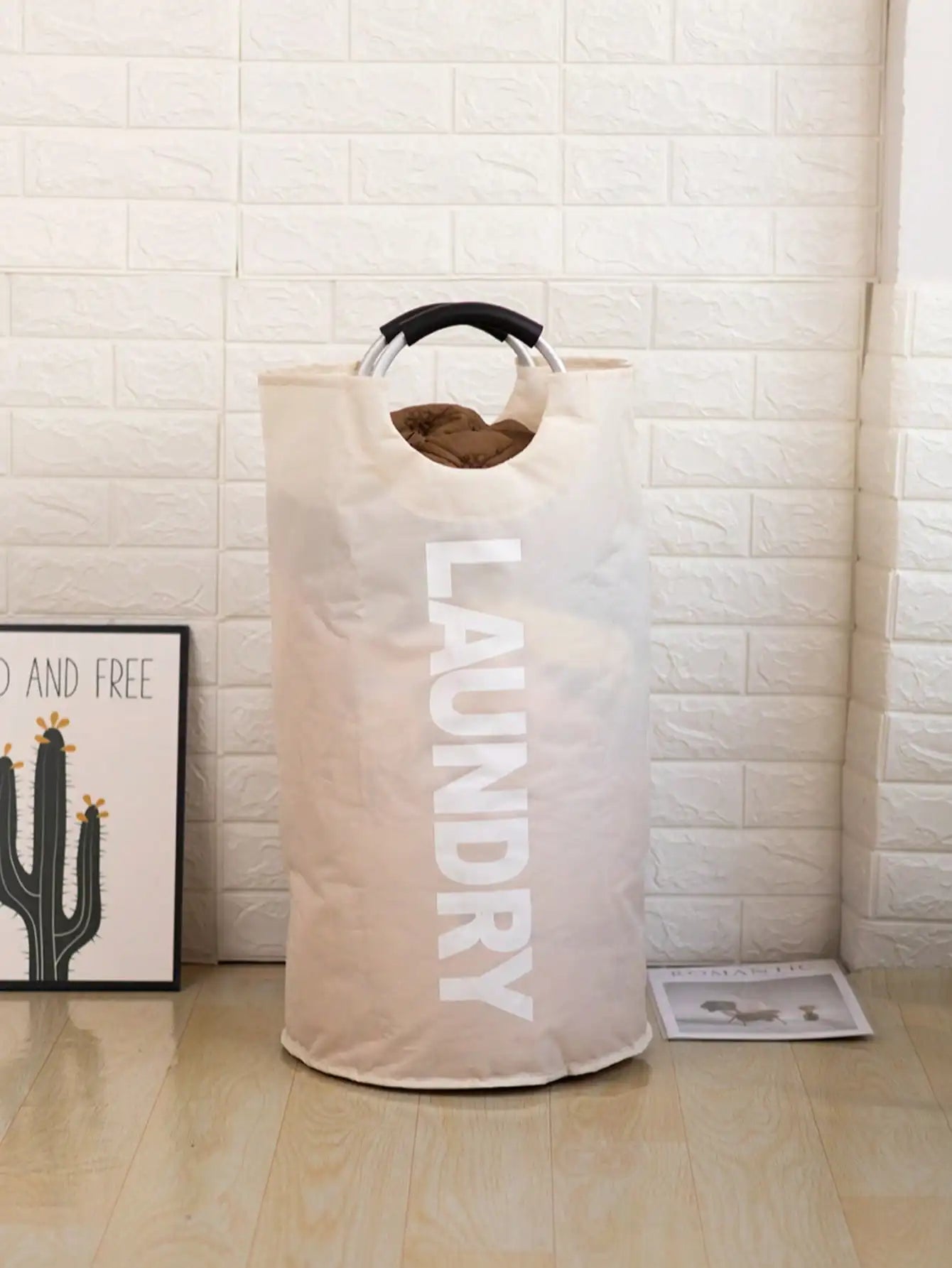 Foldable Laundry Hamper with Soft Handles for Home Organization