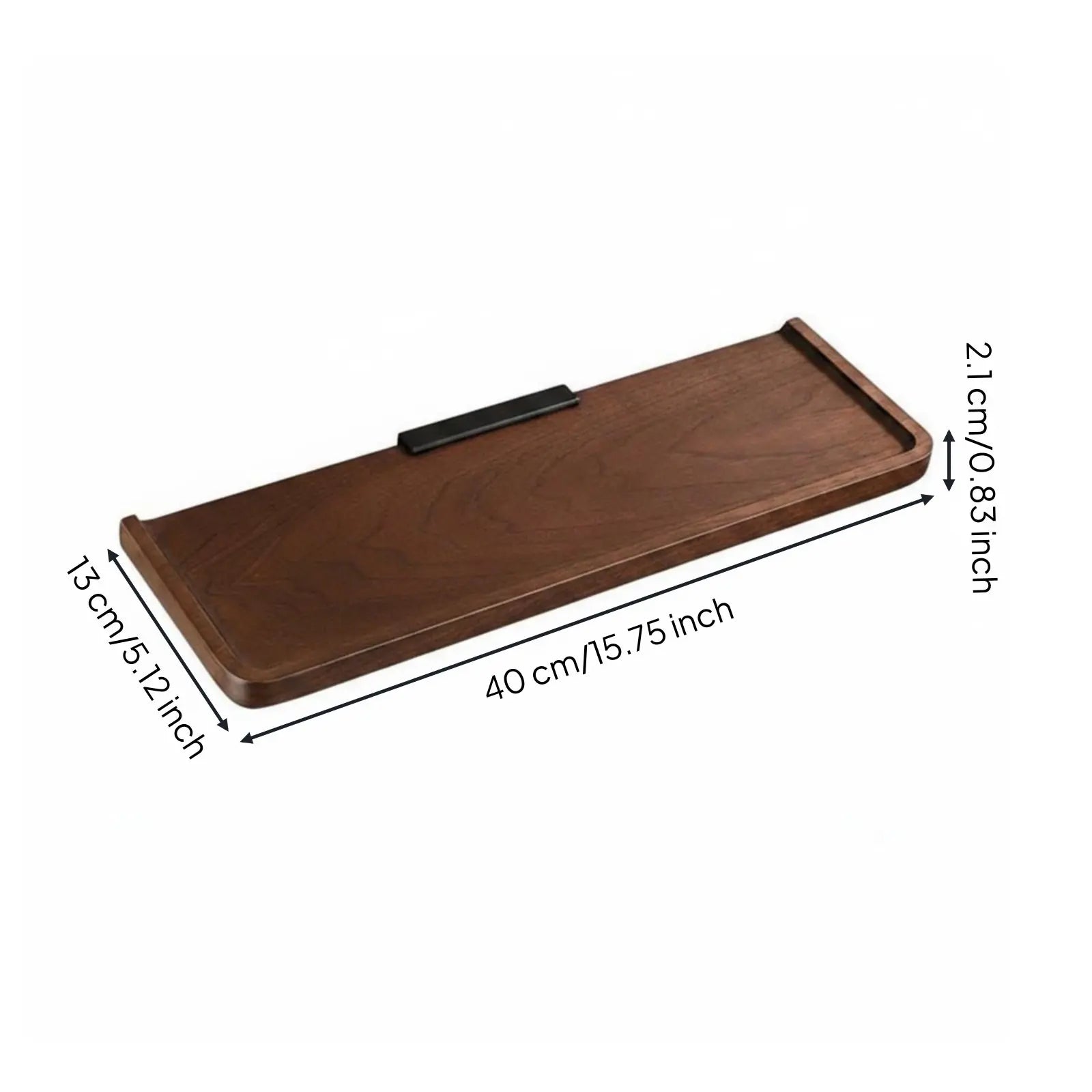 Rectangular Wood Floating Shelf with Invisible Bracket