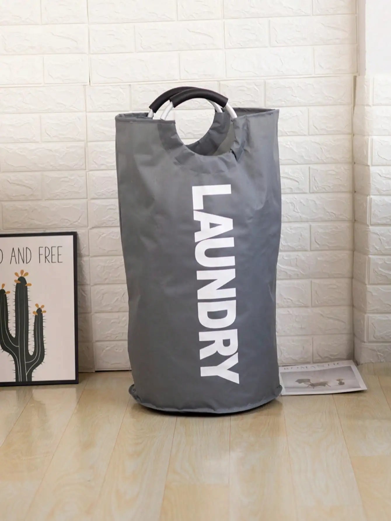 Foldable Laundry Hamper with Soft Handles for Home Organization