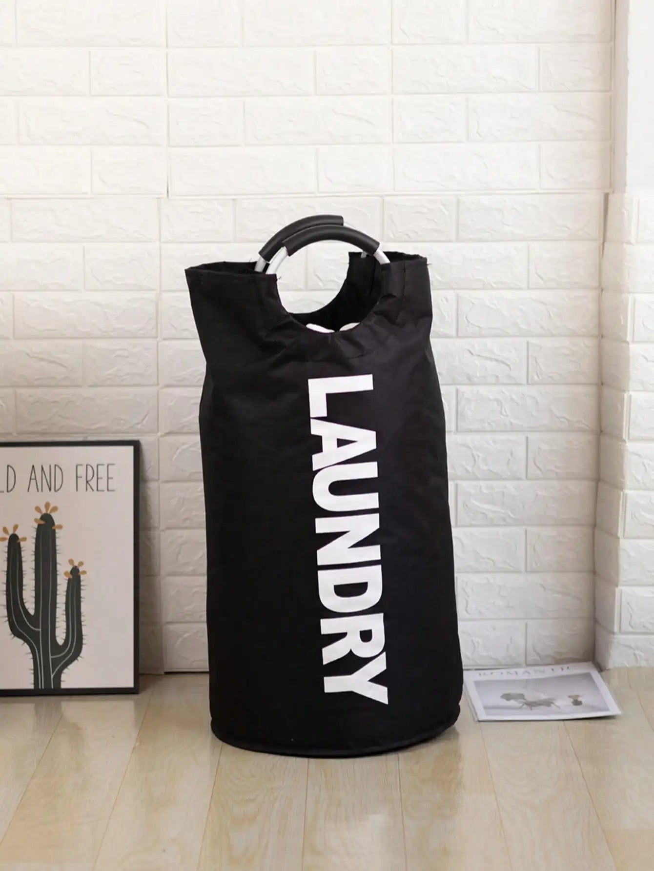 Foldable Laundry Hamper with Soft Handles for Home Organization