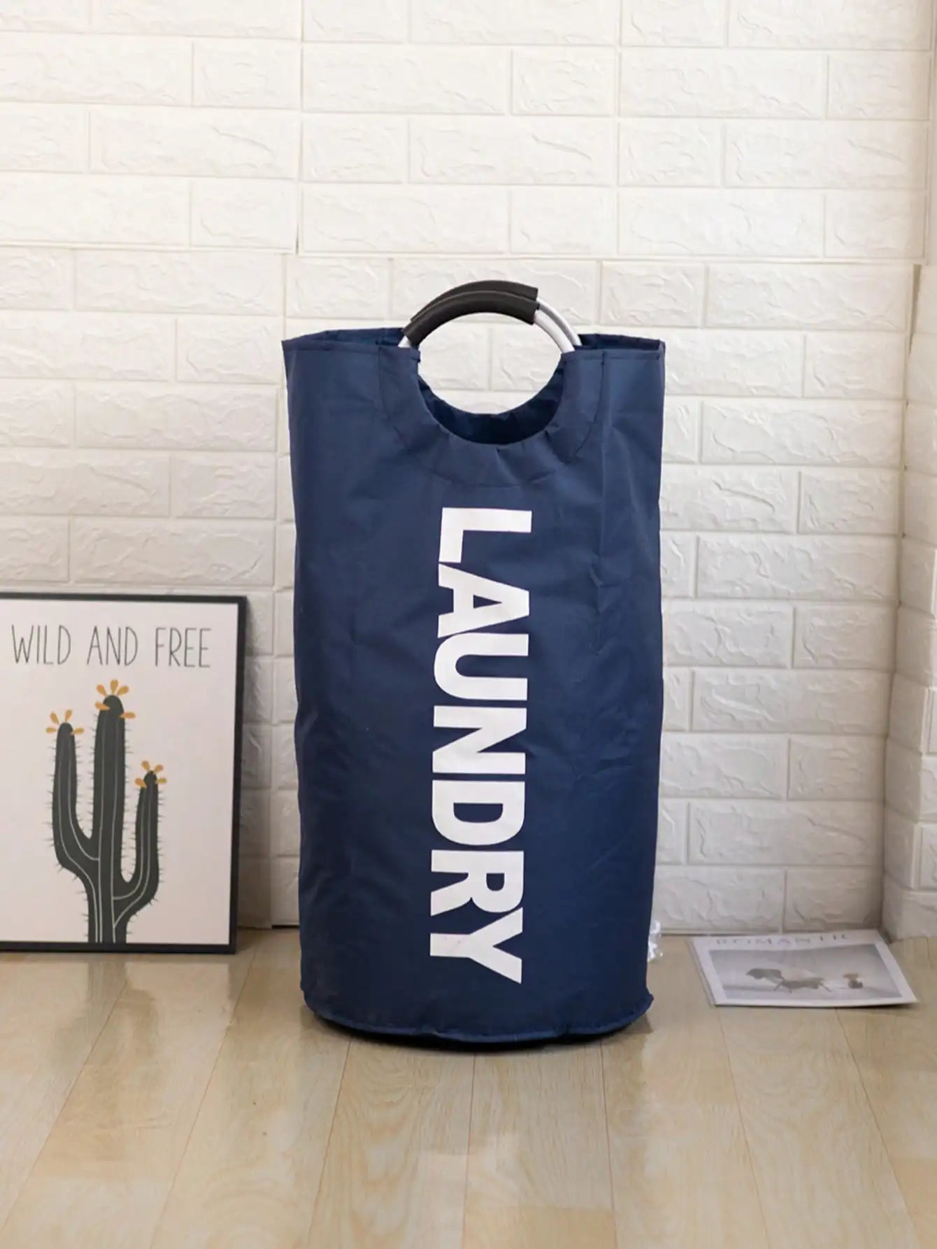 Foldable Laundry Hamper with Soft Handles for Home Organization