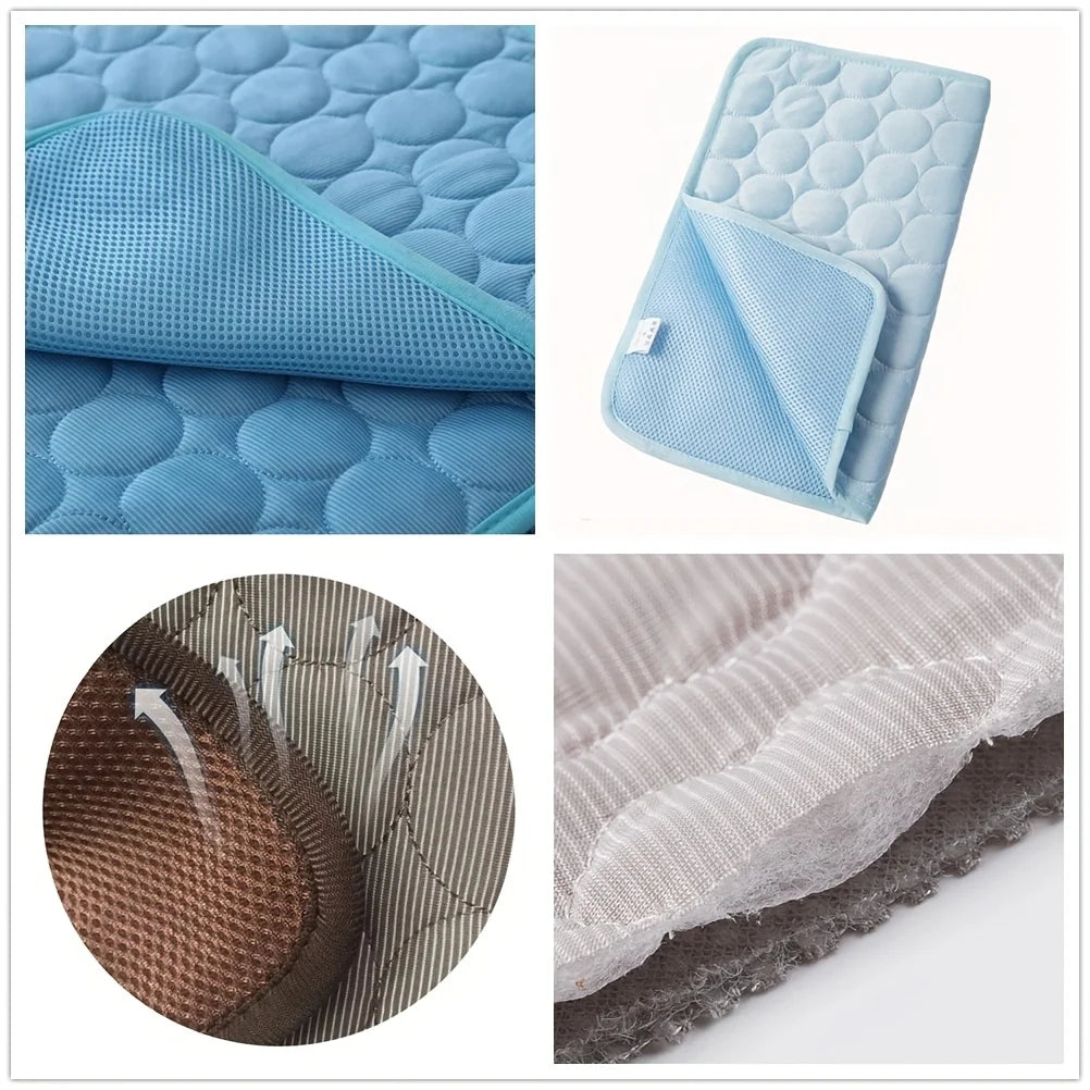 Cooling Pet Mat for Dogs and Cats – Breathable Summer Bed Pad