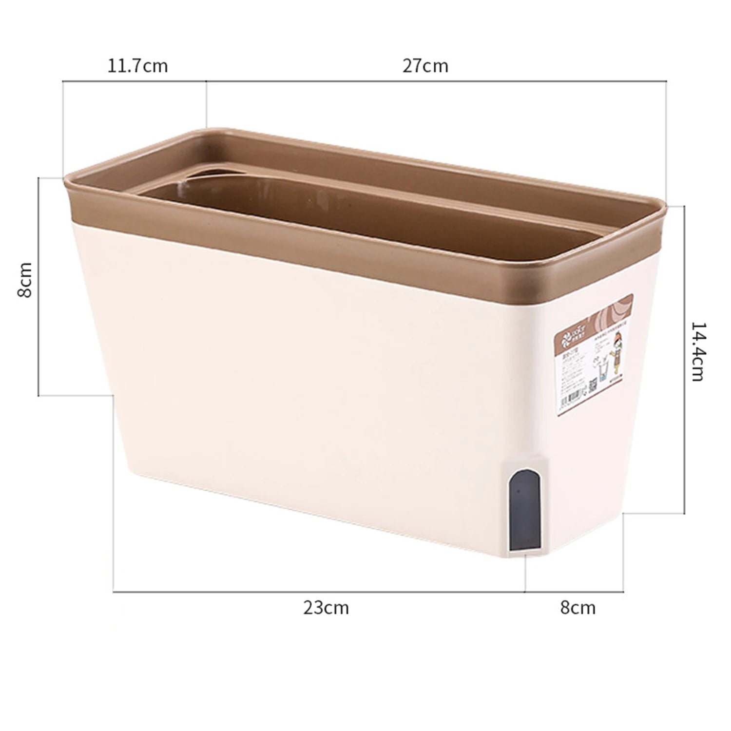 Rectangular Self-Watering Planter for Windowsills & Balconies