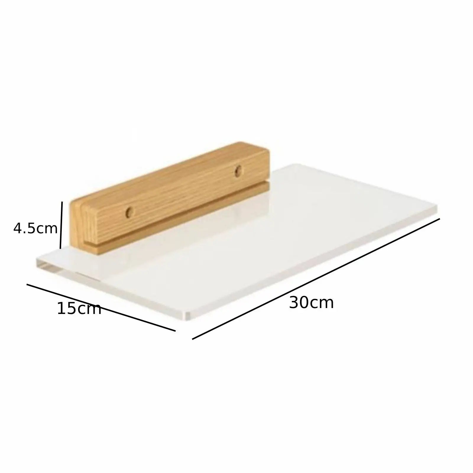 Wood Floating Wall Shelf with Invisible Bracket