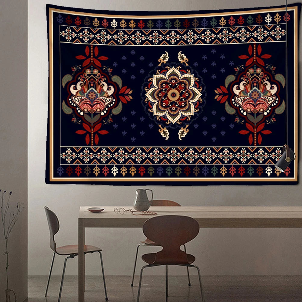 Edenfield Retro Floral Tapestry Wall Hanging