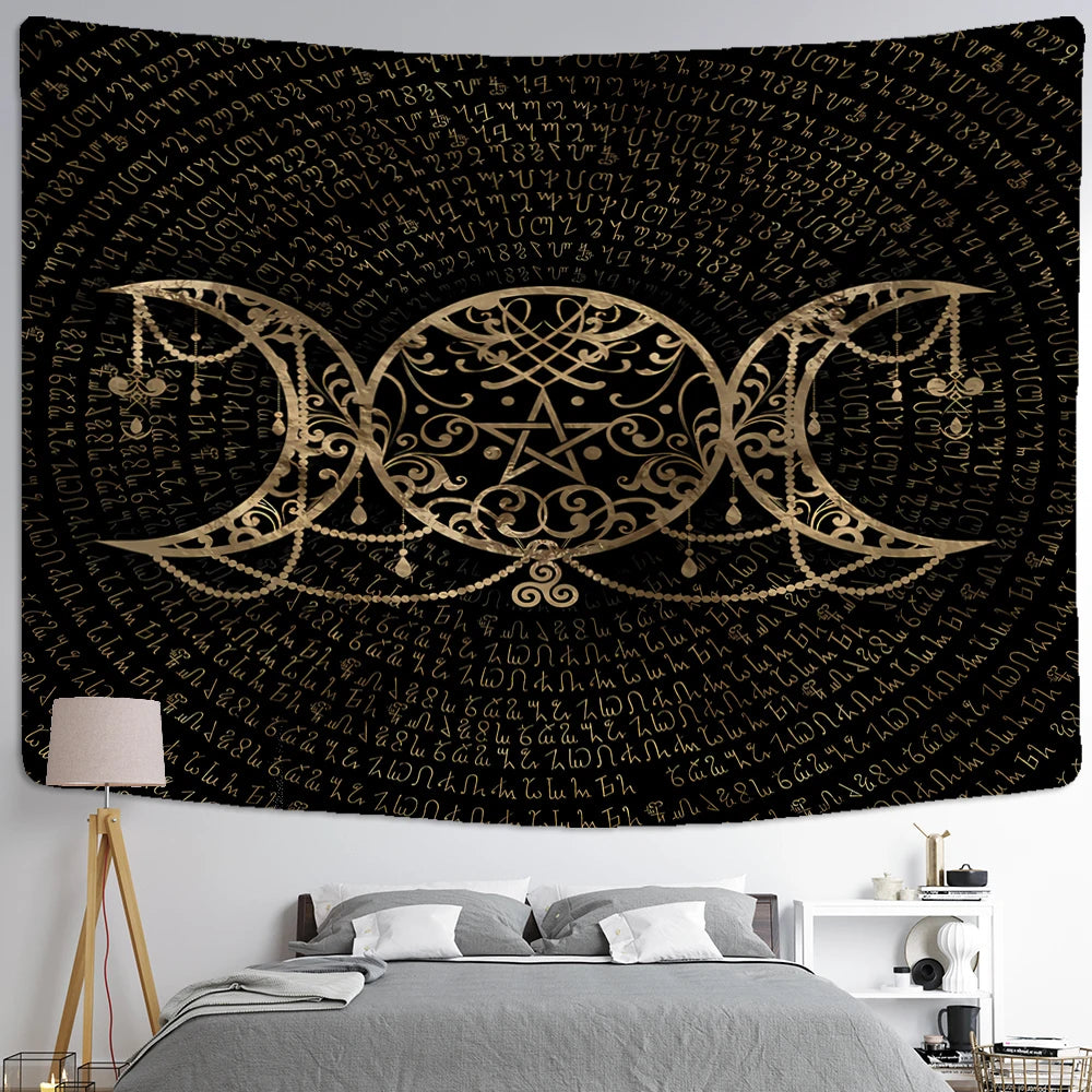 Edenfield Retro Floral Tapestry Wall Hanging