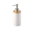 Osa Ceramic Bathroom Accessory Set with Bamboo Tray
