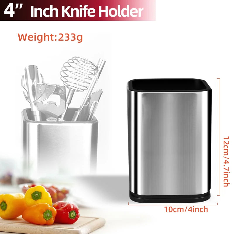 Stainless Steel Kitchen Utensil Holder for Countertops – 3 Sizes