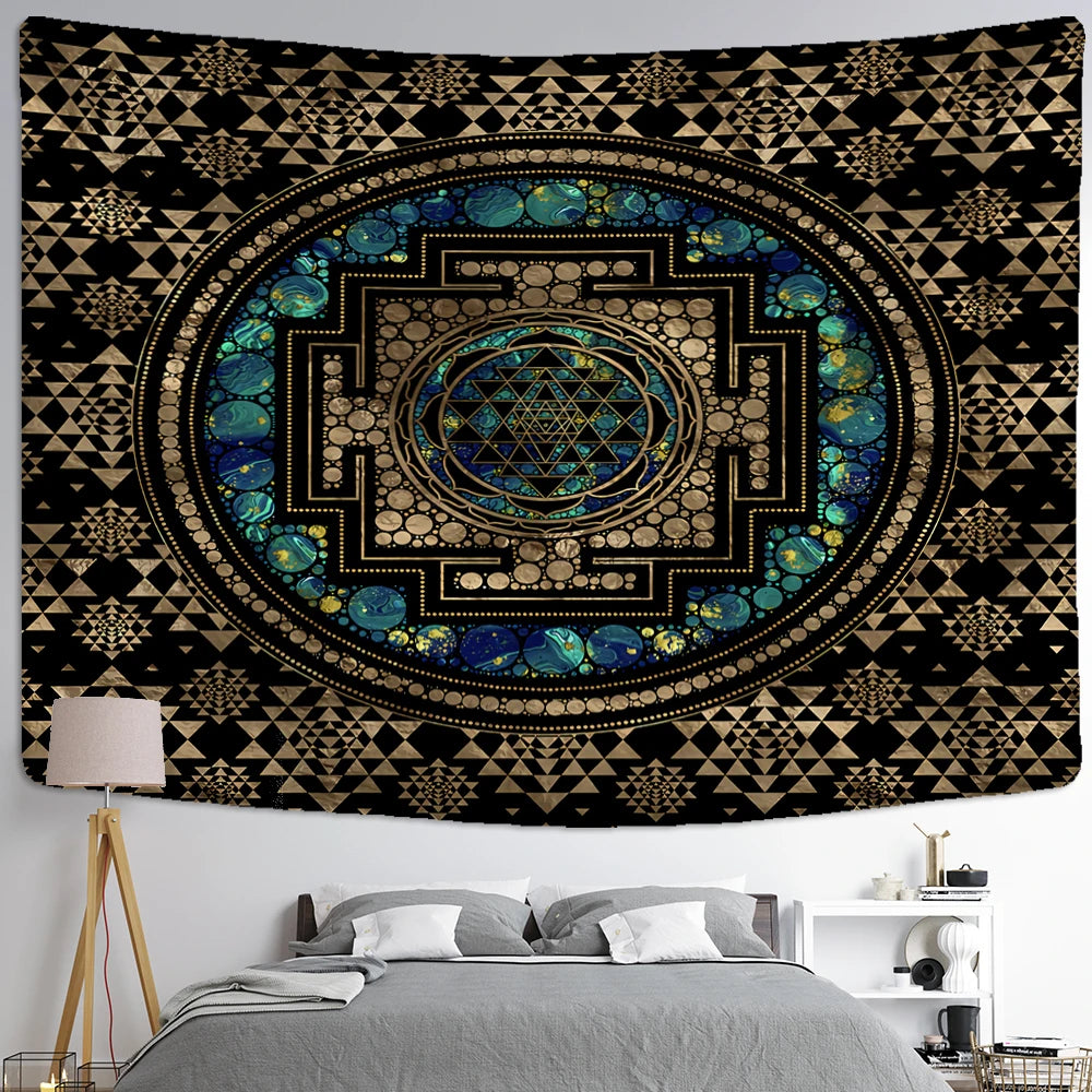 Edenfield Retro Floral Tapestry Wall Hanging