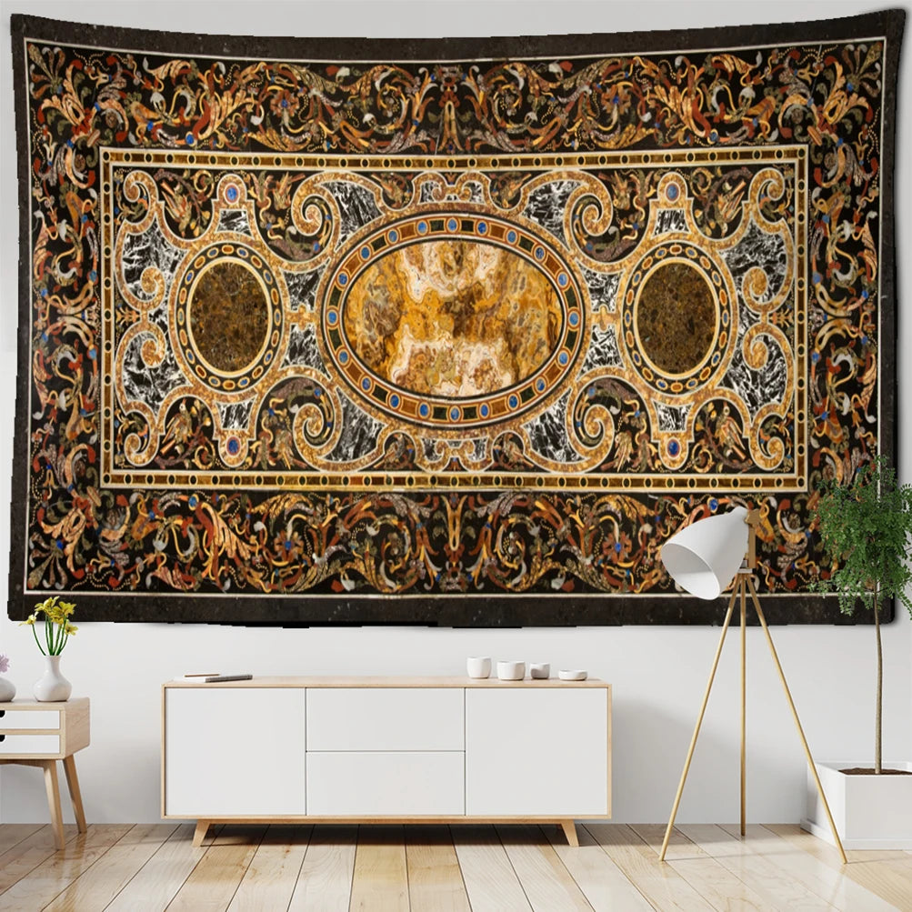 Edenfield Retro Floral Tapestry Wall Hanging