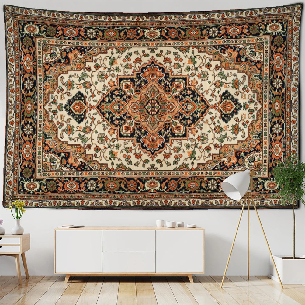 Edenfield Retro Floral Tapestry Wall Hanging