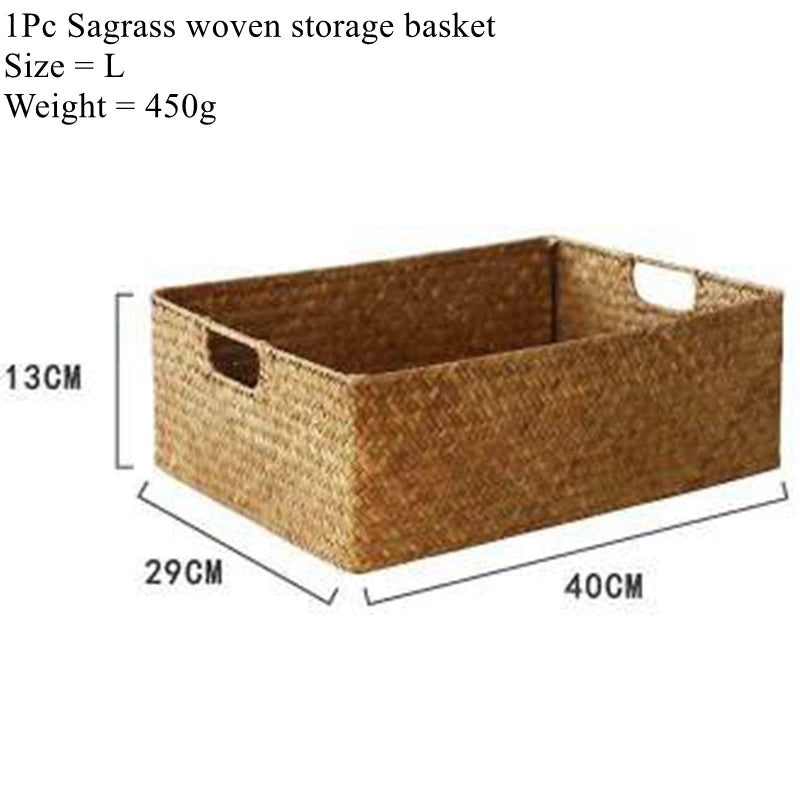 Linden Woven Seagrass Storage Basket