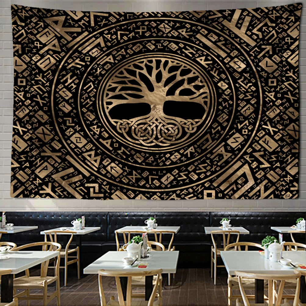 Edenfield Retro Floral Tapestry Wall Hanging