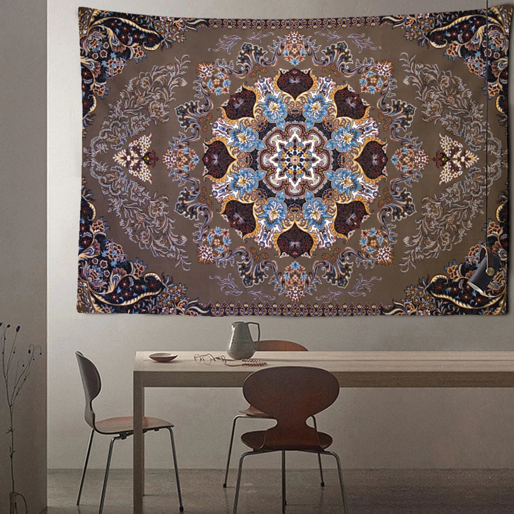 Edenfield Retro Floral Tapestry Wall Hanging