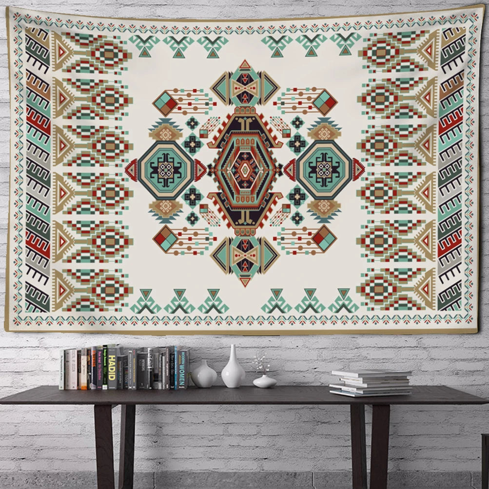 Edenfield Retro Floral Tapestry Wall Hanging