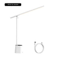 Adaptive Brightness Rechargeable Desk Lamp – Adjustable LED Light for Home Office & Bedside in White or Grey