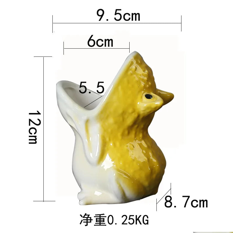 Mossy Frog Ceramic Animal Planter