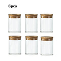Modern Clear Acrylic Plant Propagation Station with Cork Lid for Desk or Shelf – Set of 2, 4, or 6 Jars