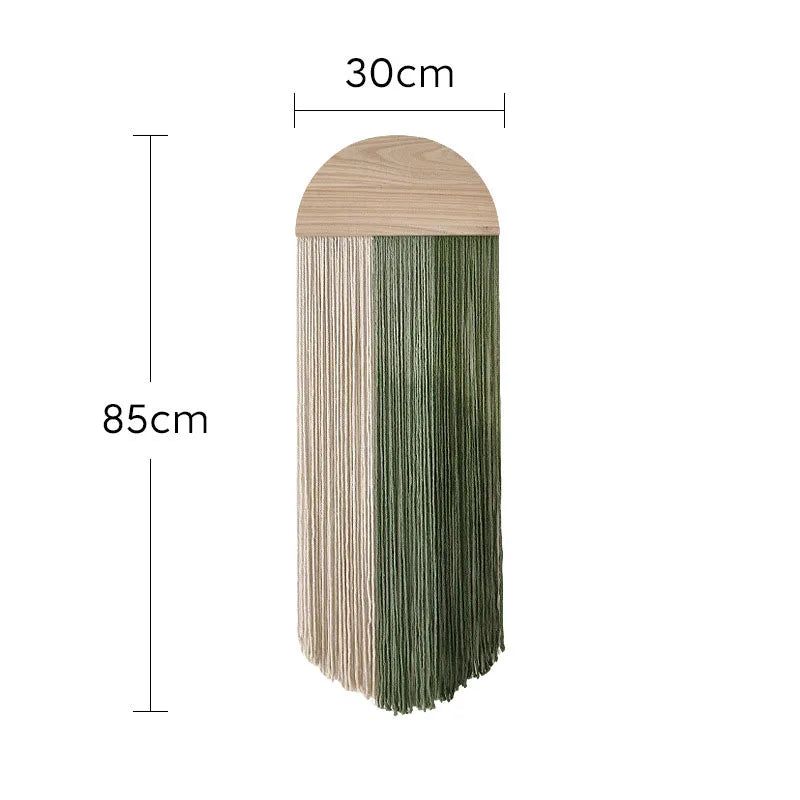Marlow Woven Tassel Wall Hanging with Wooden Arch