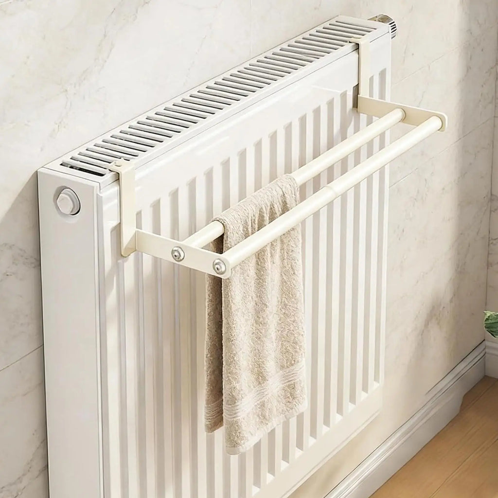 Wall-Mounted Carbon Steel Drying Rack for Radiator, Bathroom & Bedroom – Space-Saving Towel and Clothes Airer, 3 Sizes
