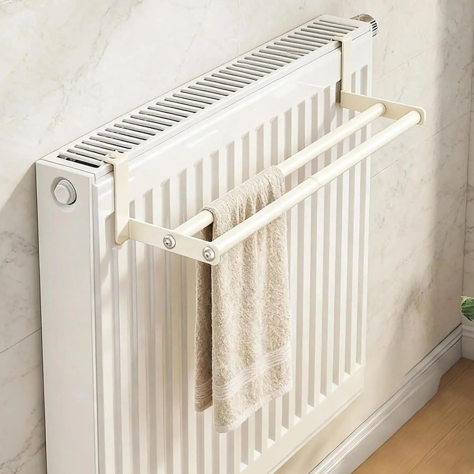 Wall-Mounted Carbon Steel Drying Rack for Radiator, Bathroom & Bedroom – Space-Saving Towel and Clothes Airer, 3 Sizes