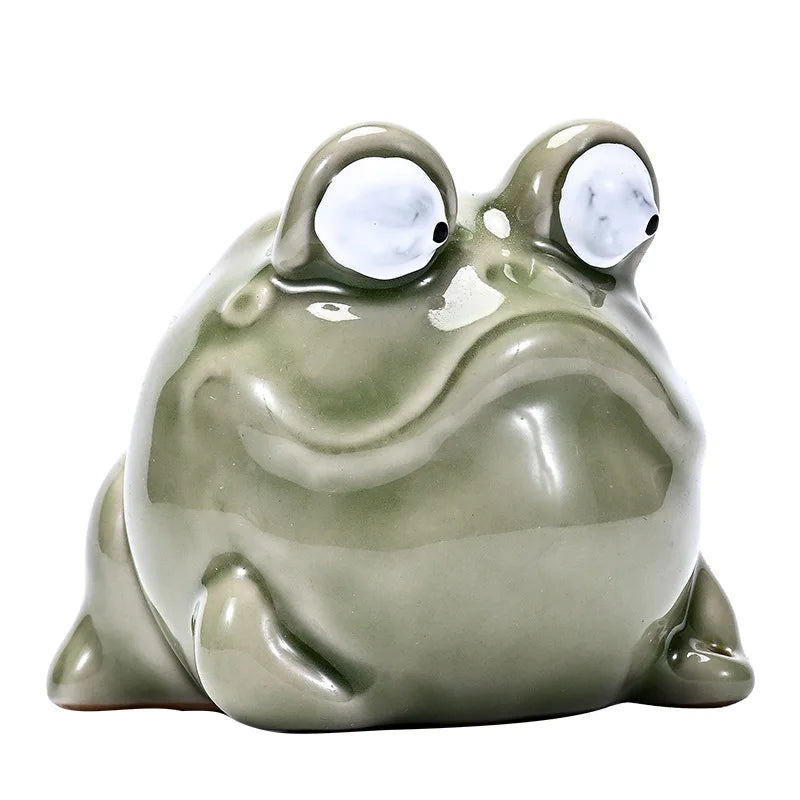Whimsy Frog Ceramic Incense Holder for Tabletop Calm