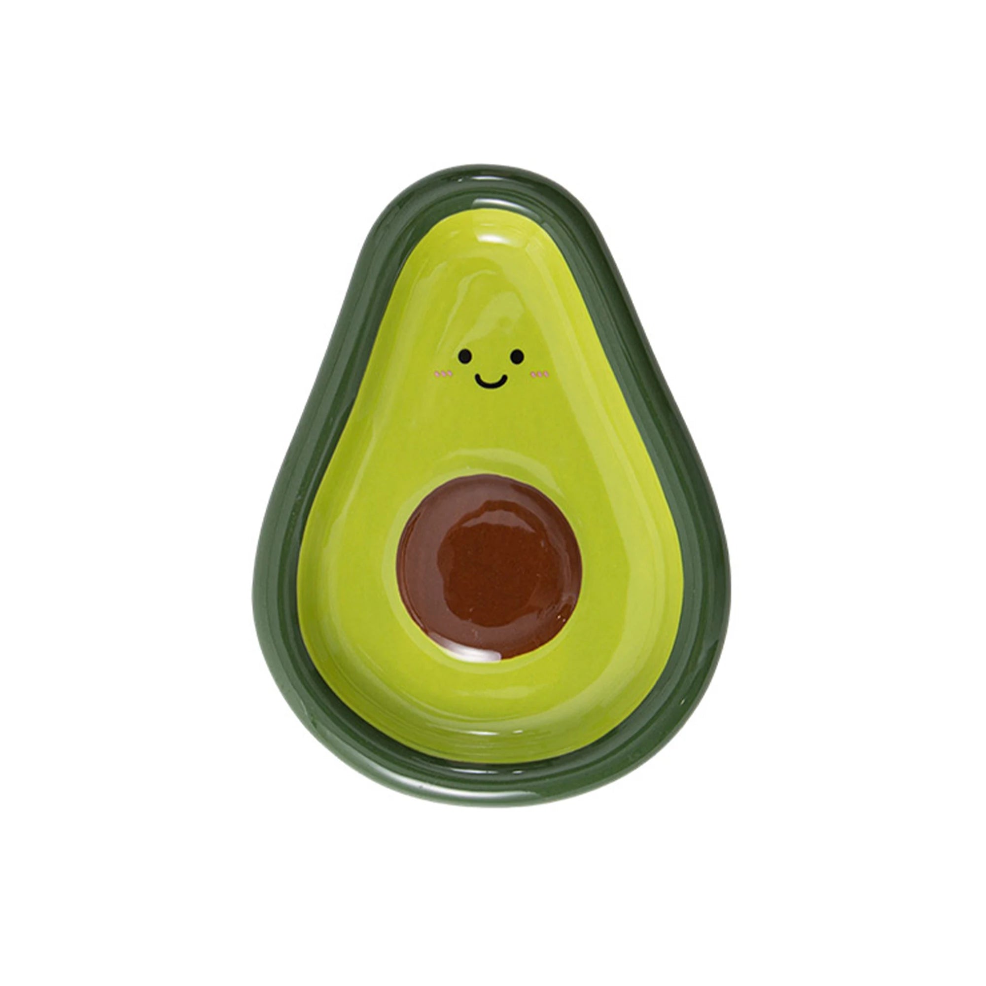 Avocado Ceramic Spoon Rest for Kitchen Countertops