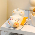 Playful Cat Eyeglass & Phone Stand – White Kawaii Desk Buddy