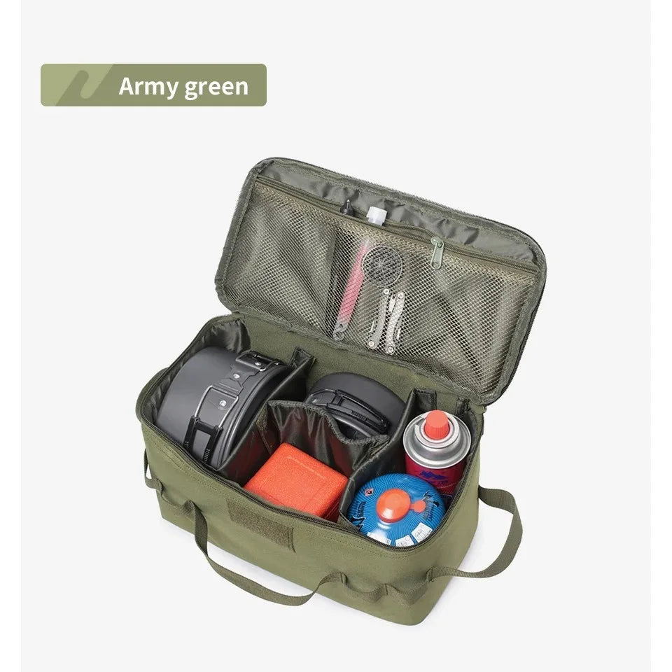 Outdoor Gear Organizer Bag, 600D Polyester, Army Green, Black, Khaki