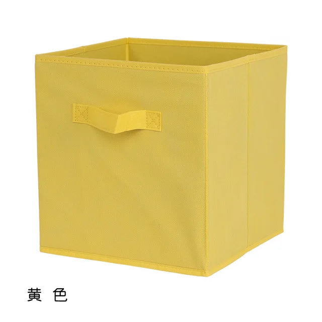 Foldable Fabric Cube Storage Bin for Shelves, Closets & Playrooms