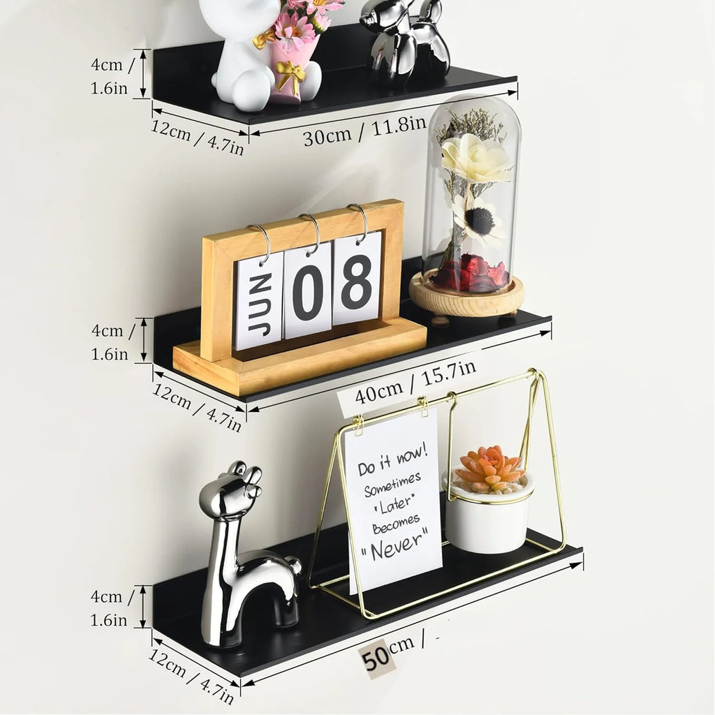 Metal Wall-Mounted Picture Ledge Shelf for Living Room and Entryway