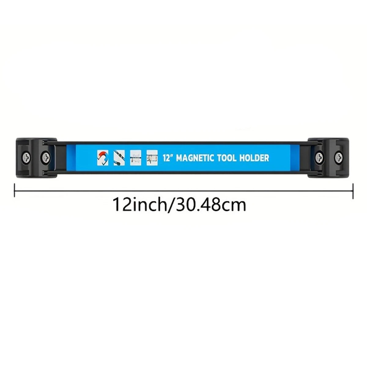 Wall-Mounted Magnetic Tool Holder Bar, Blue (4 Sizes)