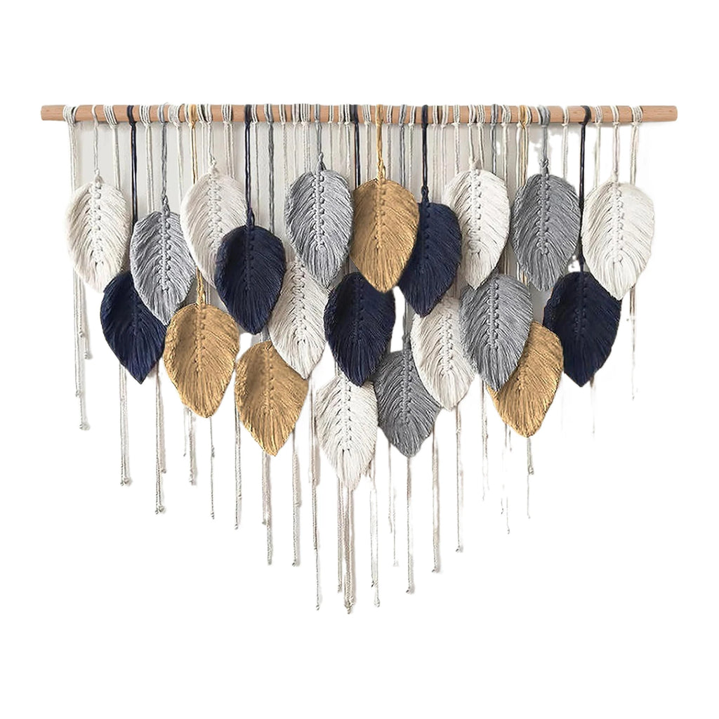 Rowan Leaf Macrame Wall Hanging Tapestry