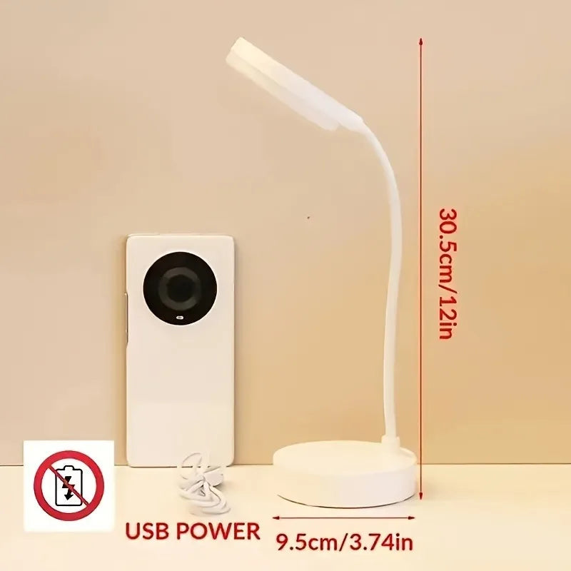 Flexible Dimmable LED Desk Lamp with 3 Light Modes for Reading, Study & Home Office