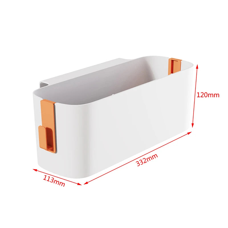 Bedside Hanging Storage Caddy with Removable Hooks