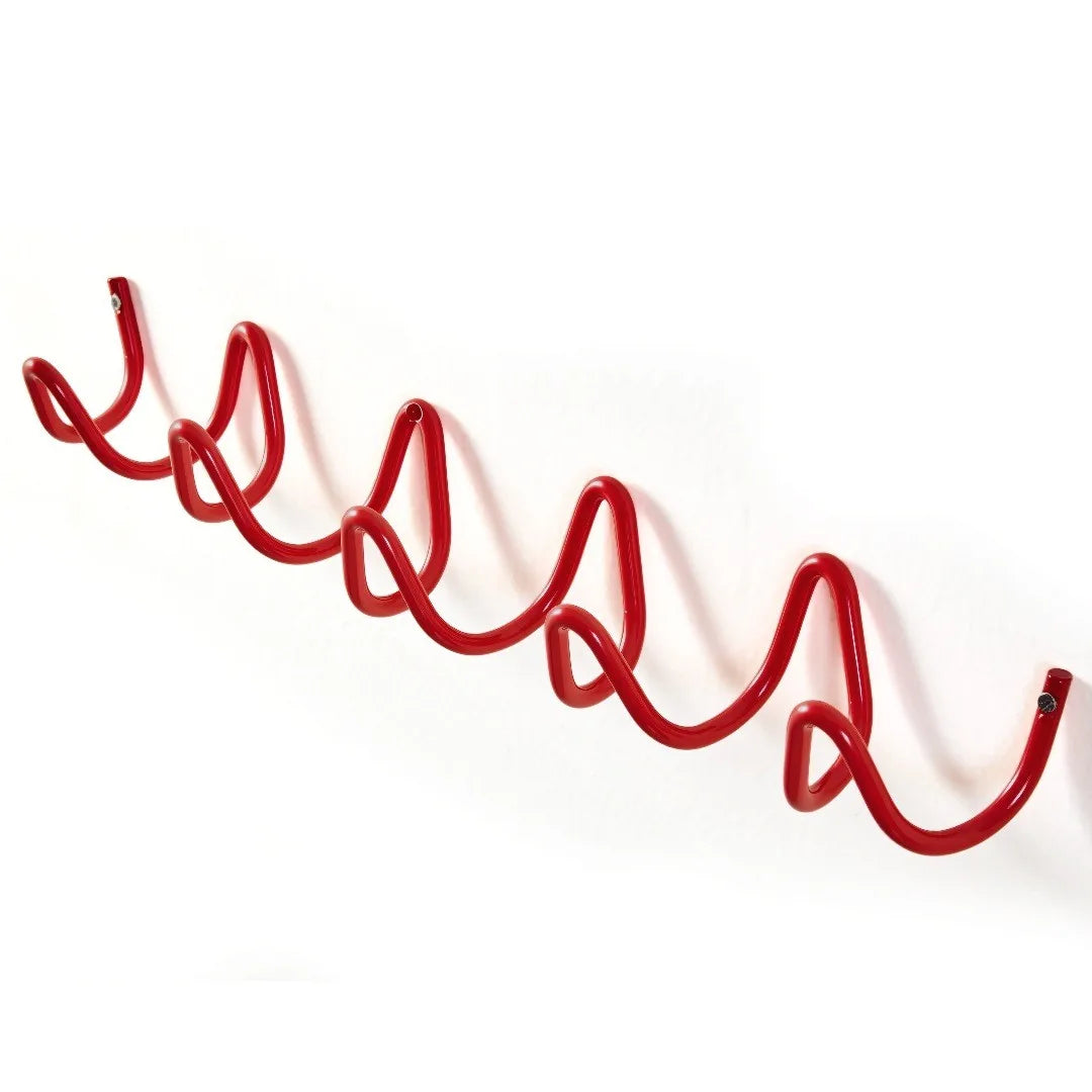 Waverly Wall-Mounted Wave Hook Rack, Carbon Steel