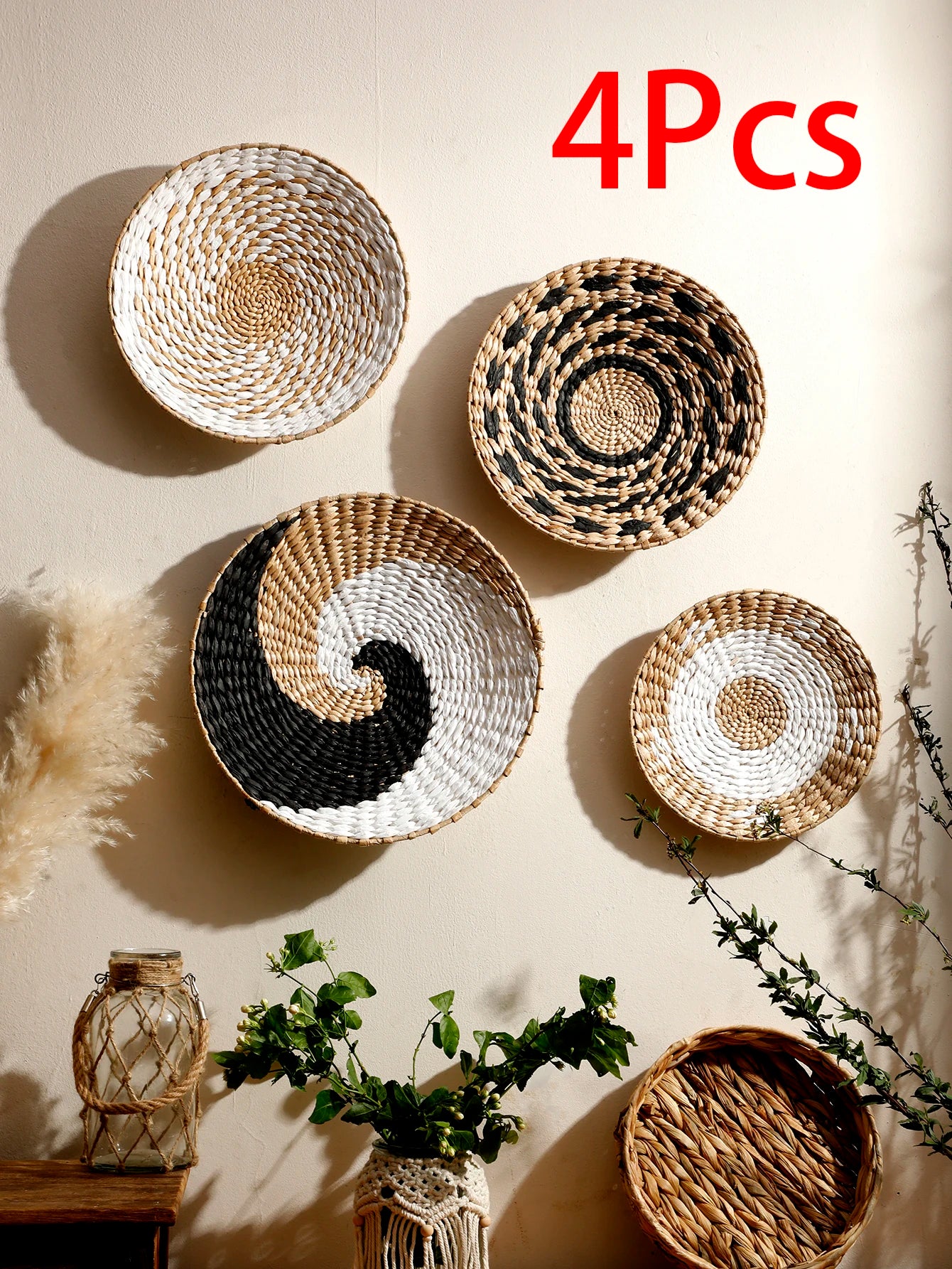 Marin Woven Seagrass Wall Basket Decor