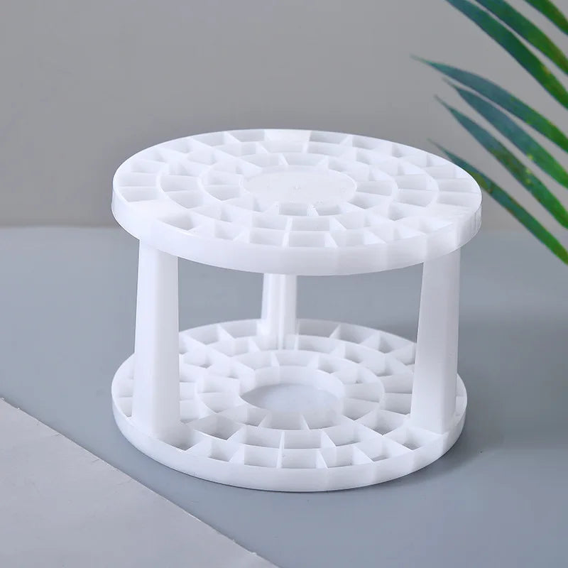 Round 5-Compartment Rotating Makeup Brush Organizer