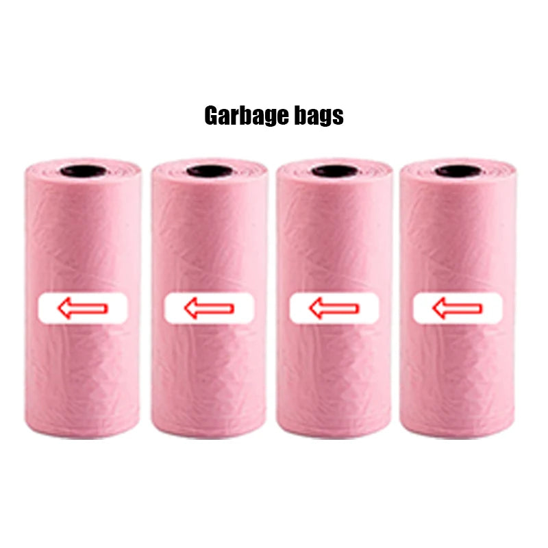 Mini Car Trash Can with Lid and Trash Bags, 1L ABS