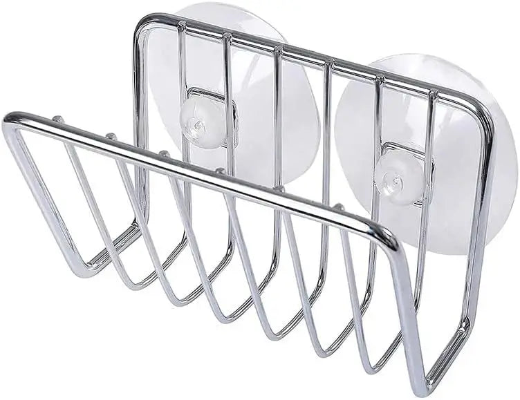 Stainless Steel Suction Cup Sponge Holder for Kitchen Sink