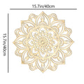 Elara Mandala Cutout Metal Wall Art in Moroccan-Inspired Iron for Living Room Decor