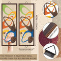 Marlow Abstract Wood Wall Art Panels – Set of 2 Geometric Decor