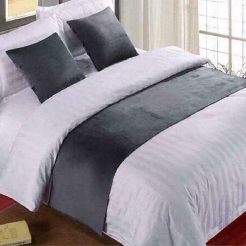 Arden Velvet Bed Runner & Pillow Cover Set