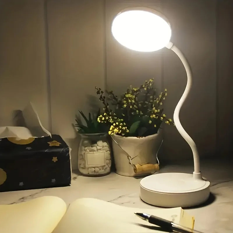 Flexible Dimmable LED Desk Lamp with 3 Light Modes for Reading, Study & Home Office