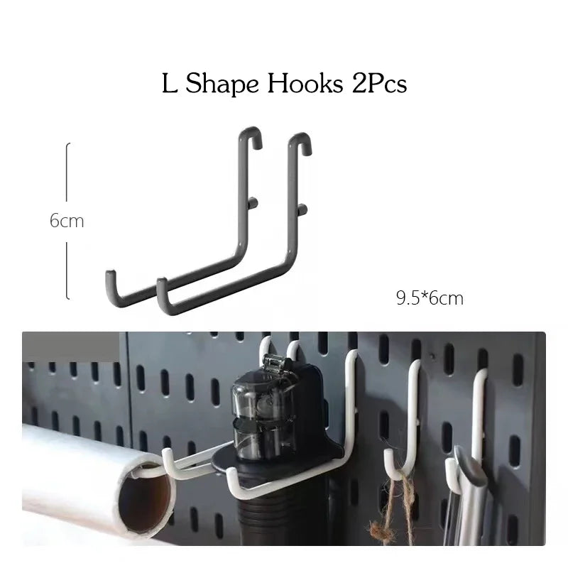 Customizable Pegboard Wall Organizer Accessories for Kitchen & Utility