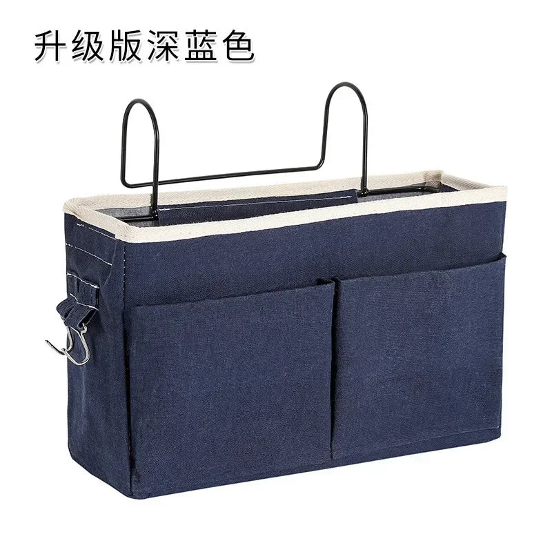 Hanging Bedside Organizer Caddy with Pockets