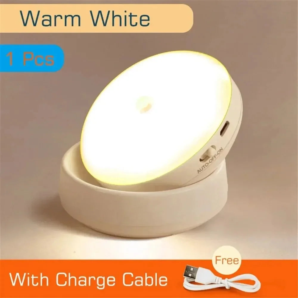 360° Rotating Motion Sensor Night Light with Magnetic Base