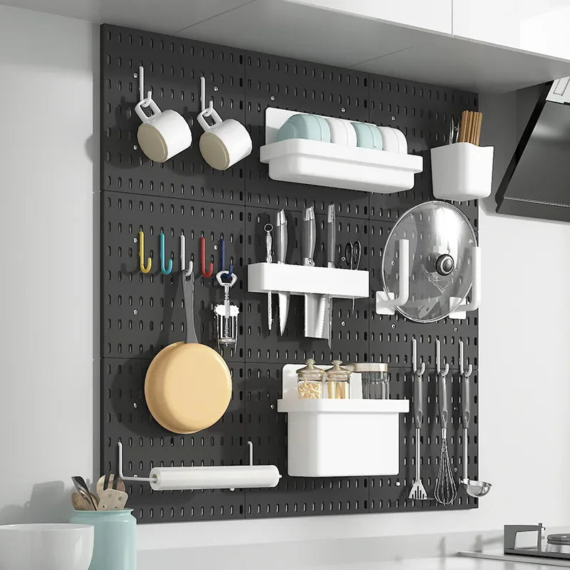 Customizable Pegboard Wall Organizer Accessories for Kitchen & Utility