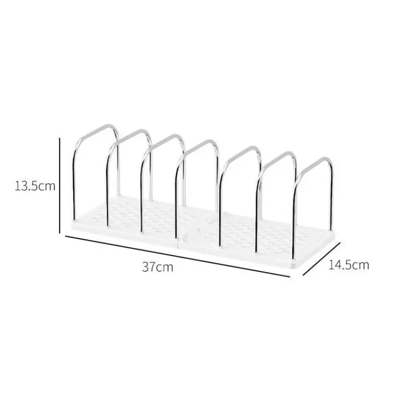Minimalist Desk Bookshelf Organizer with Metal Dividers
