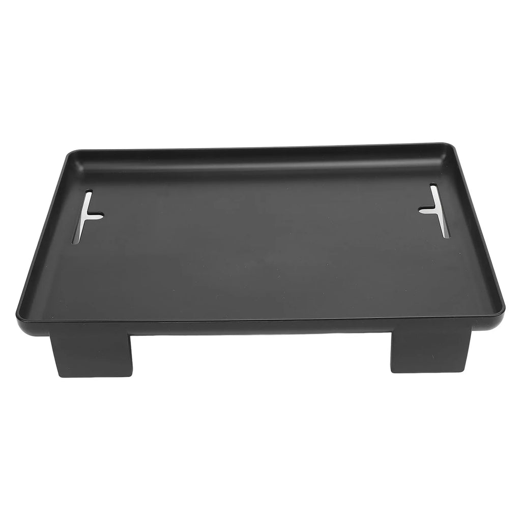 Clamp-On Bedside Shelf with Cable Slots – Black ABS